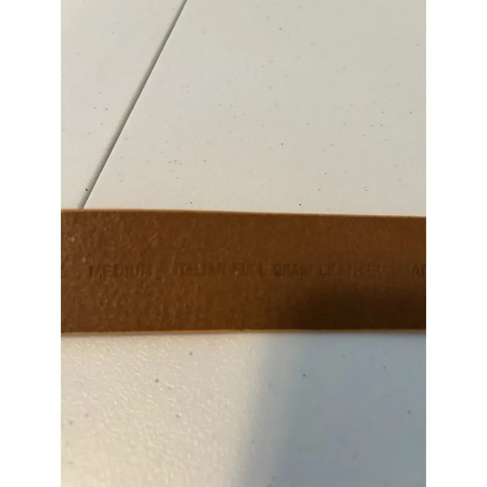 Guess (3540016) Beige/Orange Italian Full Grain Leather Belt Size M